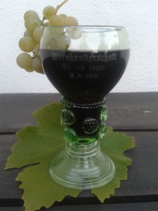 Historisches Weinglas